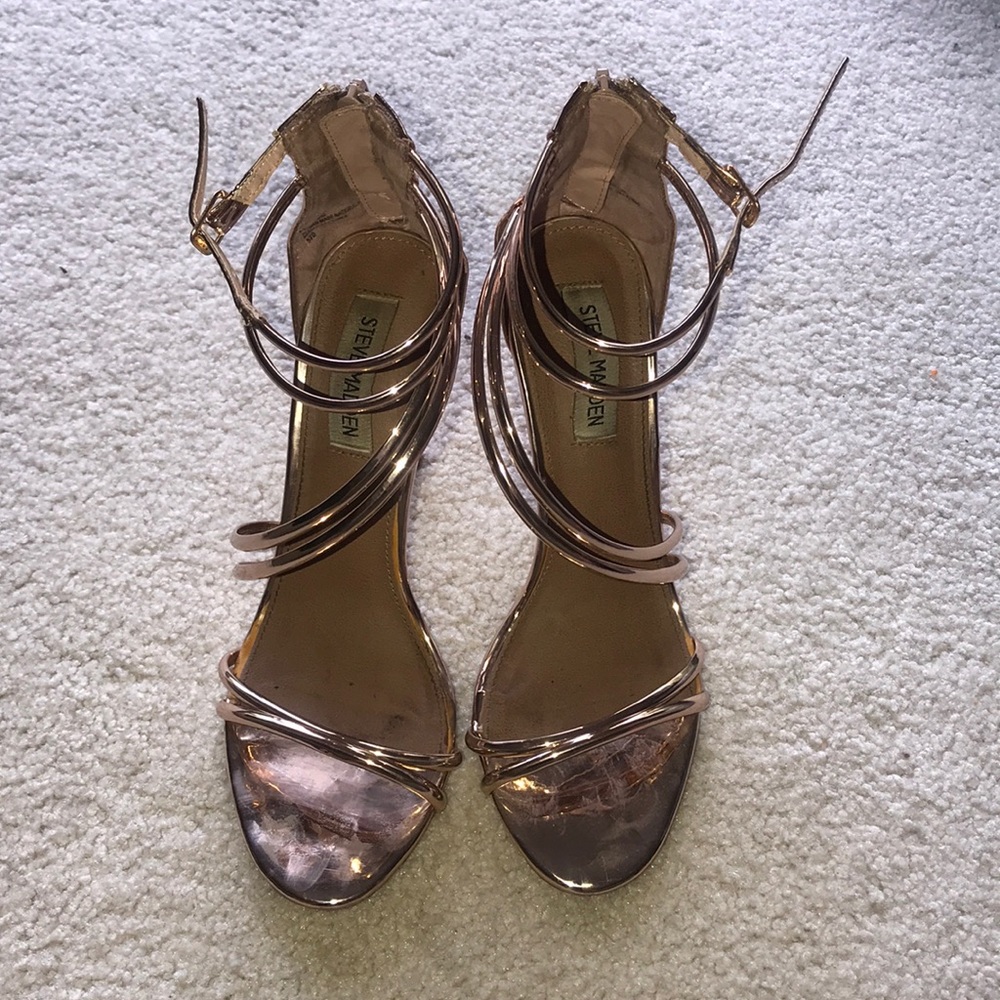 Steve Madden rose gold heels
